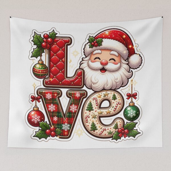 Item preview, Christmas LOVE Letters with Santa Claus designed and sold by MargaretPolanco.