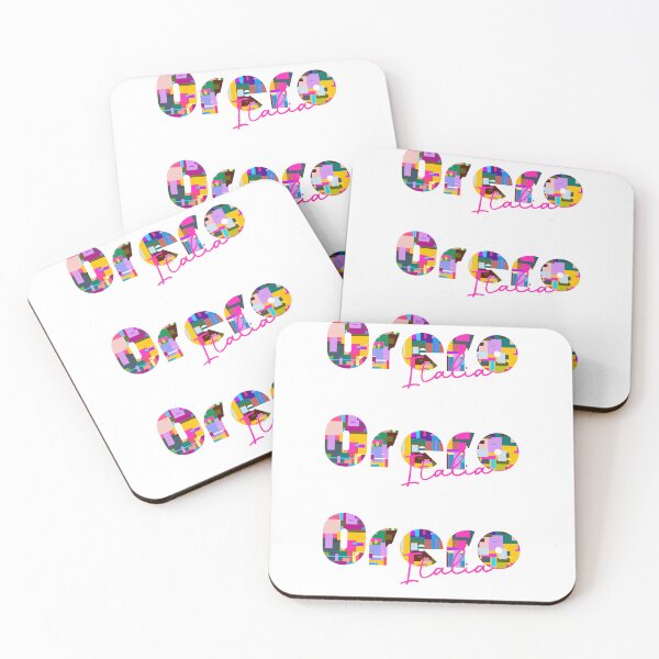 Item preview, Orero, Genova, Italy, Italia, colorful typography design for travellers designed and sold by Wanderful-roads.