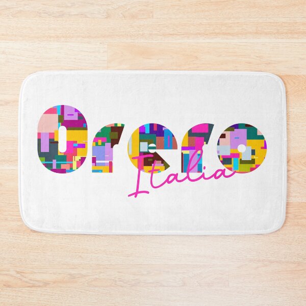 Item preview, Orero, Genova, Italy, Italia, colorful typography design for travellers designed and sold by Wanderful-roads.