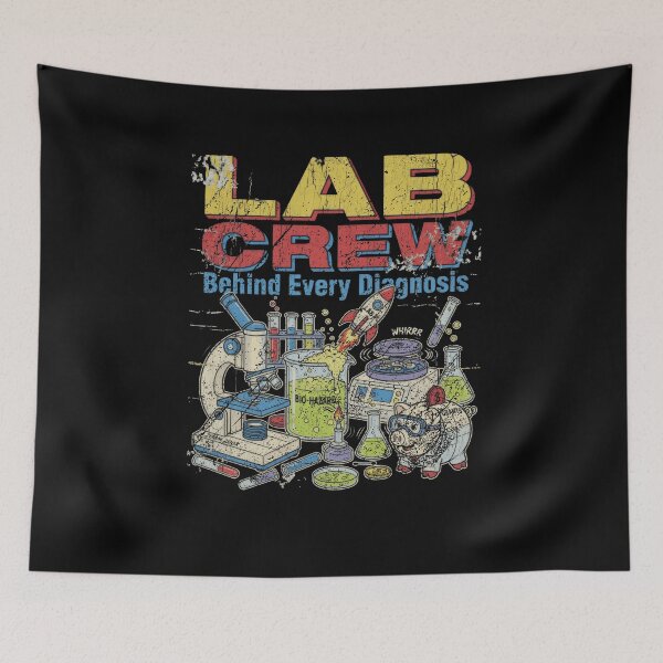 Item preview, Lab Crew Behind Every Diagnosis Medical Laboratory Scientist Vintage Tech Graphic designed and sold by Fatherday.