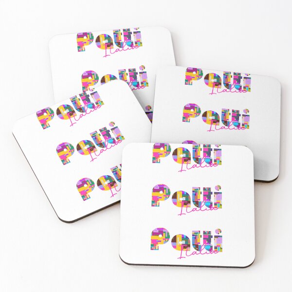 Item preview, Patti, Messina, Italy, Italia, colorful typography design for travellers designed and sold by Wanderful-roads.