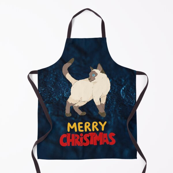 Item preview, Cute Siamese Cat Merry Christmas Holiday Art designed and sold by stormk10.