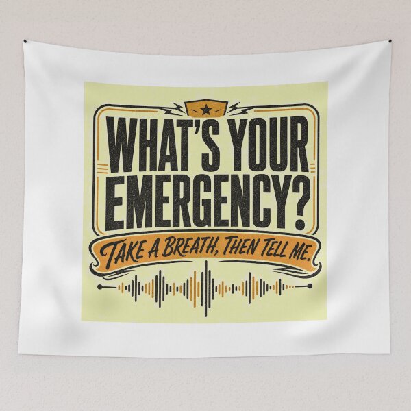 Item preview, What's Your Emergency Take A Breath Dispatcher designed and sold by BoosterShop.