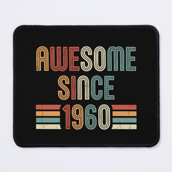 Item preview, Awesome Since 1960 Vintage Birthday Born 1960 designed and sold by SofiBlair.