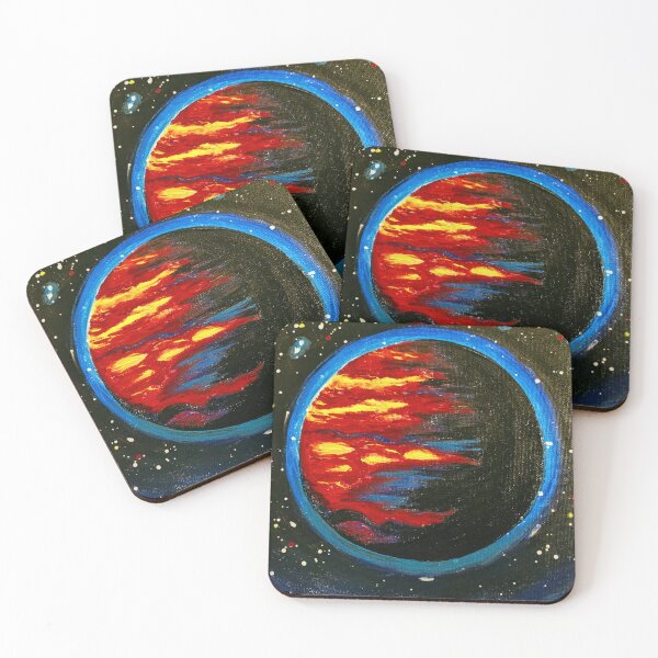 Item preview, Zyndron-7 -Planet Portrait - Red & Blue World designed and sold by DreamTrek.