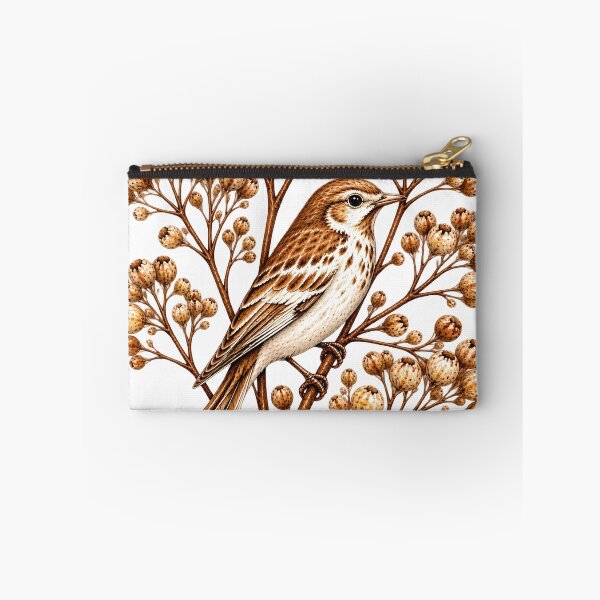 Item preview, Song Among the Seedheads | Hidden Songbird Botanical Art  designed and sold by Norvian.