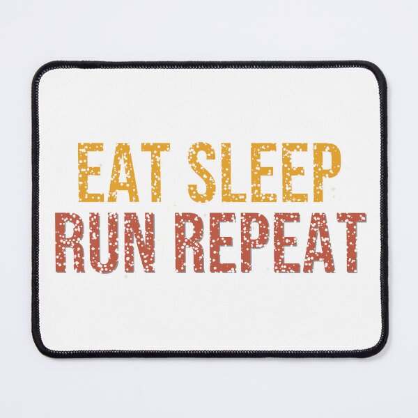 Item preview, Eat Sleep Run Repeat Running Shirt Vintage Distressed Tee designed and sold by Worn and Witty.