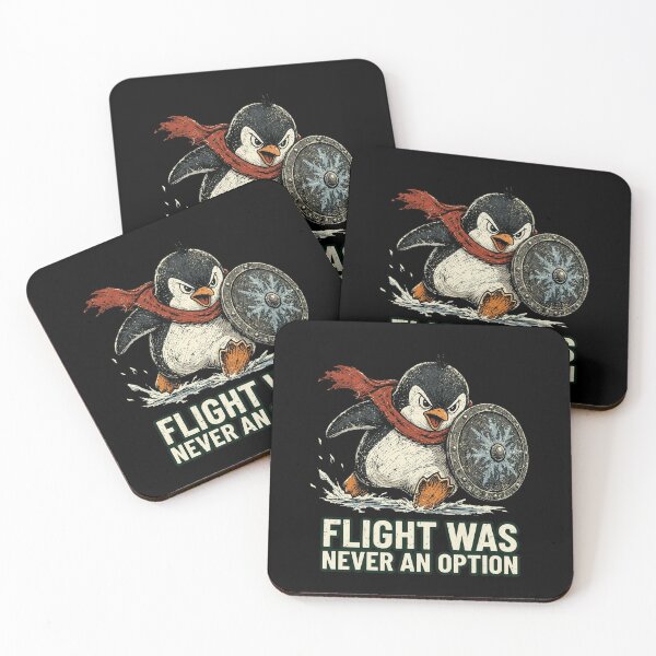 Item preview, Flight Was Never An Option Funny Penguin Warrior Battle Sarcastic Animal Graphic designed and sold by Fatherday.