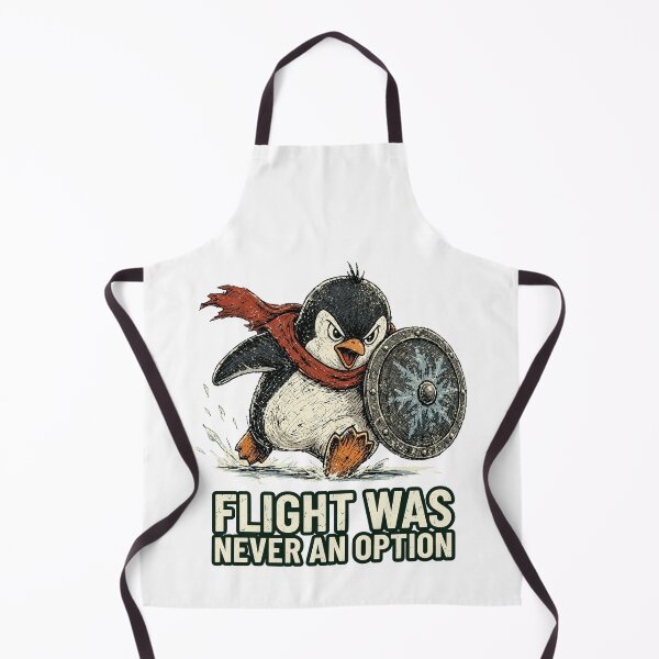 Item preview, Flight Was Never An Option Funny Penguin Warrior Battle Sarcastic Animal Graphic designed and sold by Fatherday.