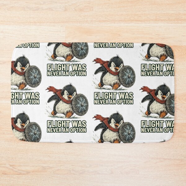 Item preview, Flight Was Never An Option Funny Penguin Warrior Battle Sarcastic Animal Graphic designed and sold by Fatherday.