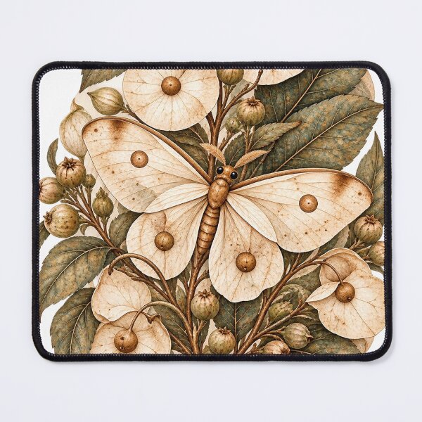 Item preview, Wings of Silver Seeds | Hidden Winged Insect Botanical Art | Norvian designed and sold by Norvian.