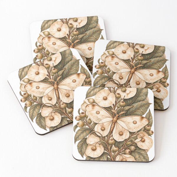 Item preview, Wings of Silver Seeds | Hidden Winged Insect Botanical Art | Norvian designed and sold by Norvian.