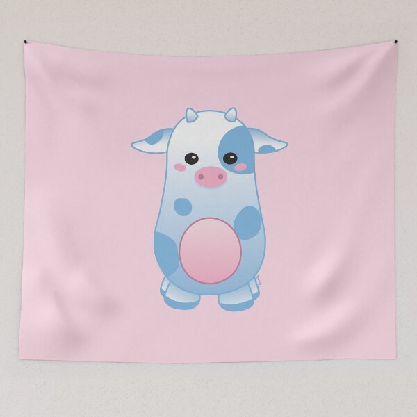 Item preview, Cute Pastel Baby cow - Kawaii Chibi illustration designed and sold by Agamaji.