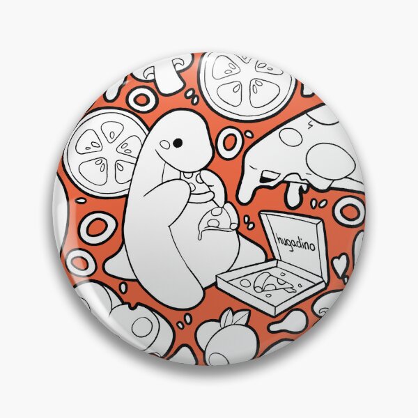 Item preview, hugadino Pizza Pattern, Dinosaur, Dino designed and sold by hugadino.