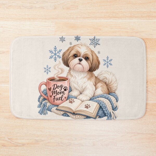 Item preview, Shih Tzu Winter Dog Mom Books and Coffee designed and sold by Cute & Sassy Custom Gifting Boutiques.