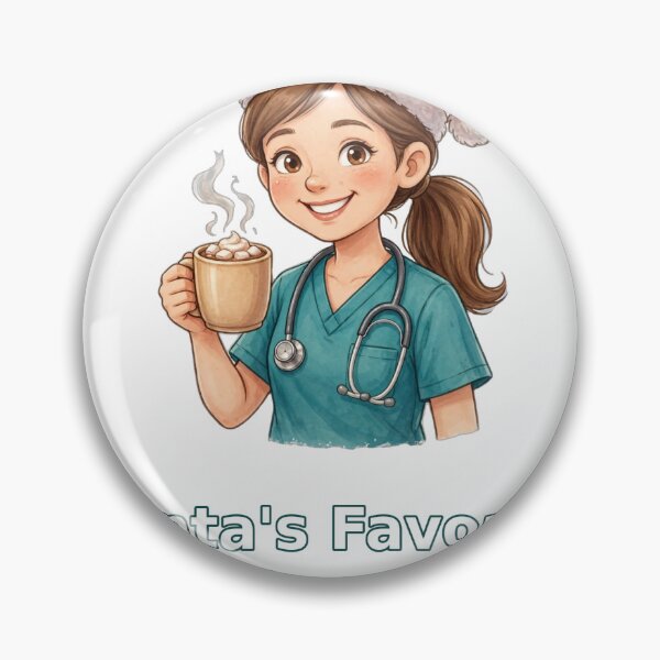 Item preview, Santa's Favorite Nurse Funny Christmas Nurse Gift designed and sold by cybercanvasmuse.