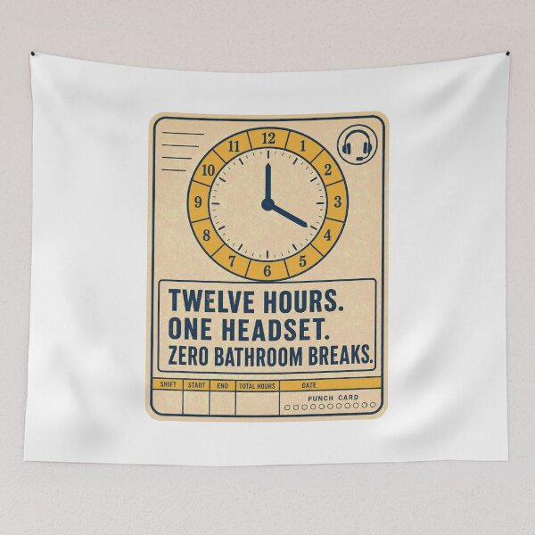 Item preview, Twelve Hours One Headset Zero Bathroom Breaks designed and sold by BoosterShop.