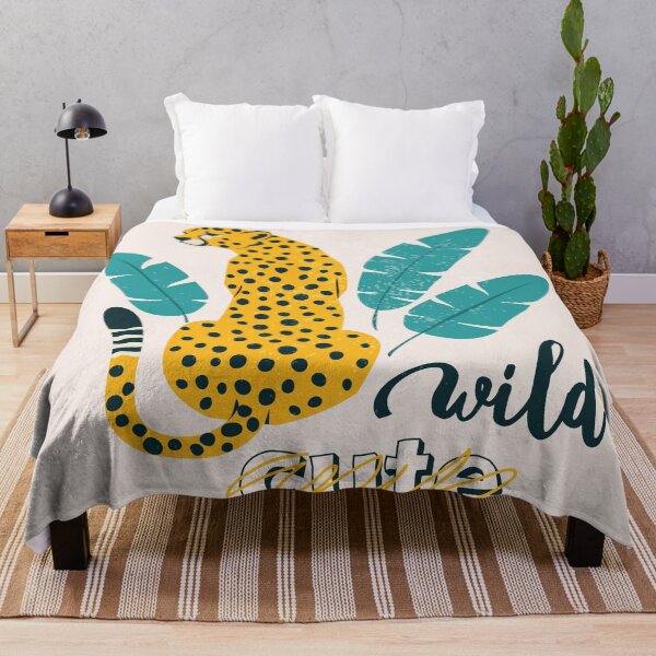 Item preview, Wild and Cute Leopard Jungle Palm Leaf designed and sold by loirestore.