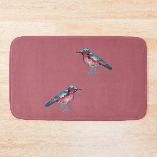 Item preview, Watercolor red blue bird designed and sold by Qualali Studio.