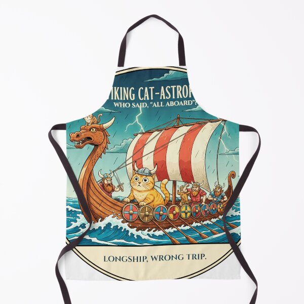 Item preview, Viking Catastrophe Longship - Norse History Humor Art designed and sold by codex antique.
