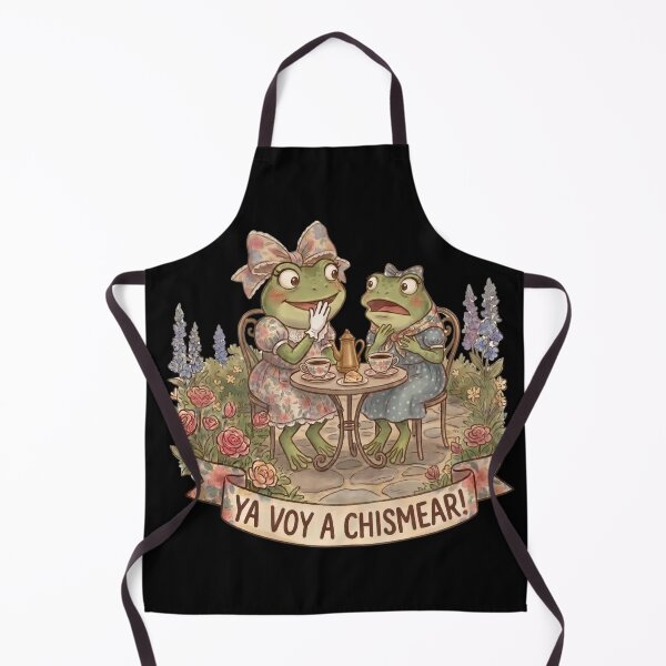 Item preview, Ya Voy A Chismear Cottagecore Frogs Coffee designed and sold by BeaBuzz.