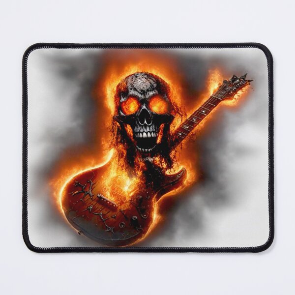 Item preview, In the fire of the skull guitar of heavy metal designed and sold by Segasprojects.