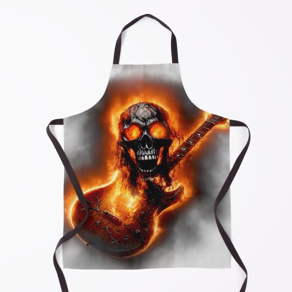 Item preview, In the fire of the skull guitar of heavy metal designed and sold by Segasprojects.