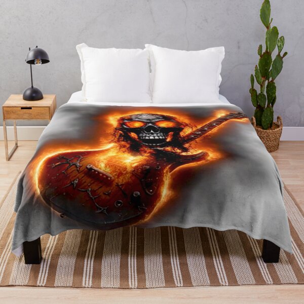 Item preview, In the fire of the skull guitar of heavy metal designed and sold by Segasprojects.