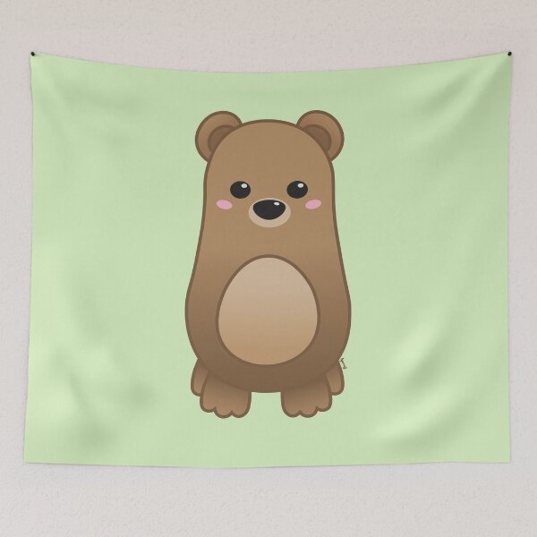 Item preview, Cute Pastel Baby Bear - Kawaii Chibi illustration designed and sold by Agamaji.