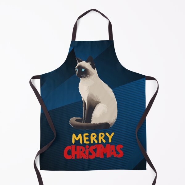 Item preview, Cute Siamese Cat Merry Christmas Holiday Art designed and sold by stormk10.