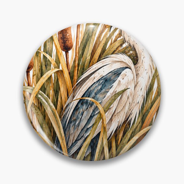Item preview, Stillness Among Reeds | Hidden Wetland Bird Art | Norvian designed and sold by Norvian.