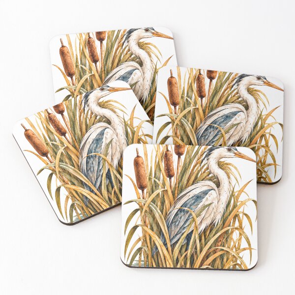 Item preview, Stillness Among Reeds | Hidden Wetland Bird Art | Norvian designed and sold by Norvian.
