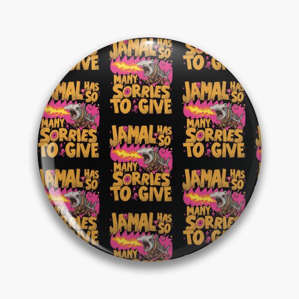 Item preview, Jamal Has So Many Sorries To Give Funny Fire Breathing Shark Cyborg Humor Graphic designed and sold by Fatherday.