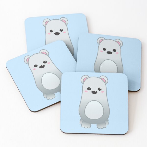 Item preview, Cute Pastel Baby polar bear - Kawaii Chibi illustration designed and sold by Agamaji.