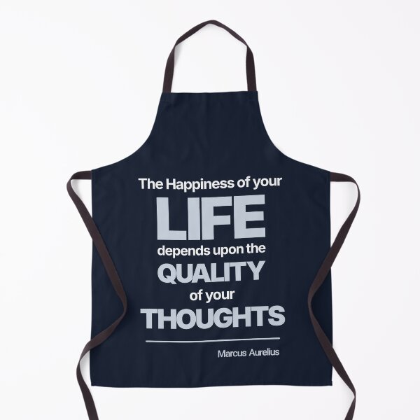 Item preview, The Happiness of Your Life Depends Upon the Quality of Your Thoughts - Marcus Aurelius - Minimalist Style Stoic Quote - Light Version designed and sold by Stoic Core.