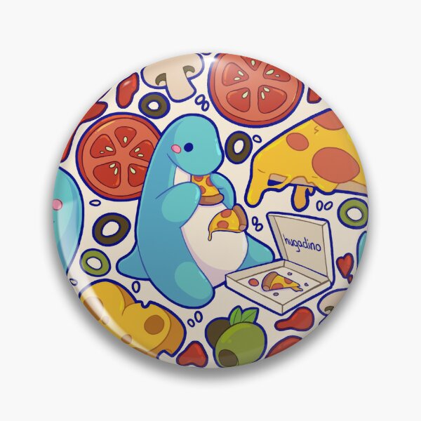 Artikelvorschau, Hugadino-Pizza-Muster, Dinosaurier, Dino entworfen und verkauft von hugadino.