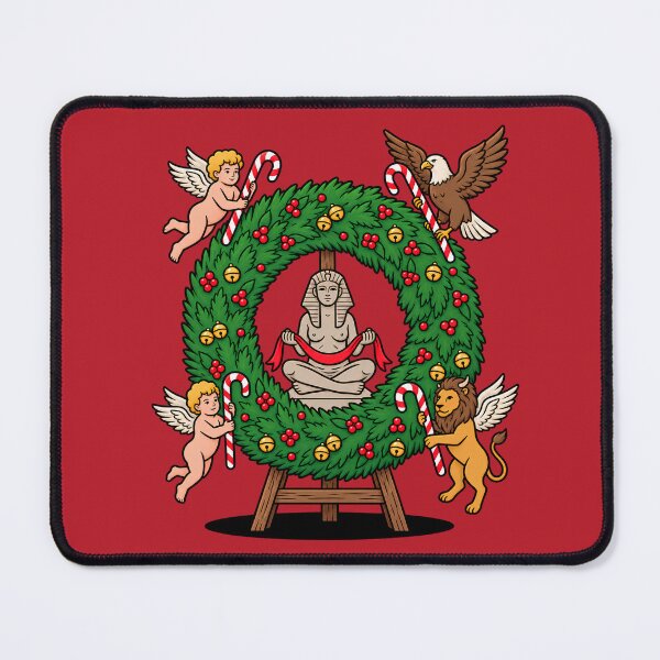 Item preview, The World Tarot Card Christmas Wreath Pop Art designed and sold by Rare By Hero.