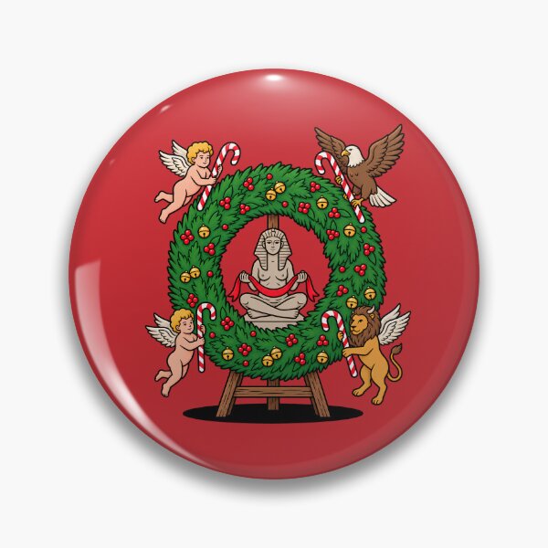 Item preview, The World Tarot Card Christmas Wreath Pop Art designed and sold by Rare By Hero.