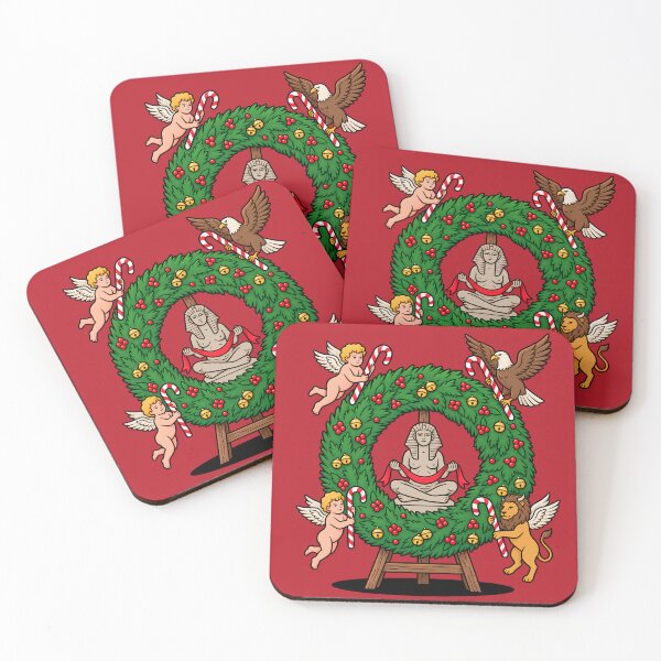 Item preview, The World Tarot Card Christmas Wreath Pop Art designed and sold by Rare By Hero.