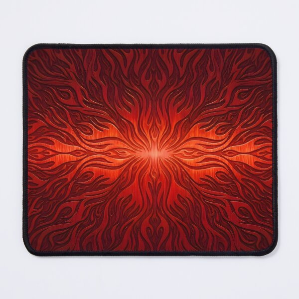 Item preview, Fiery Red Flames Abstract Embossed Metallic Flame Pattern designed and sold by Sybille-Yates.