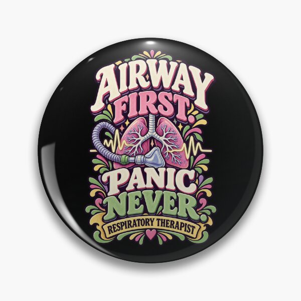 Item preview, Airway First Panic Never Respiratory Therapist designed and sold by MOTIFOLK.