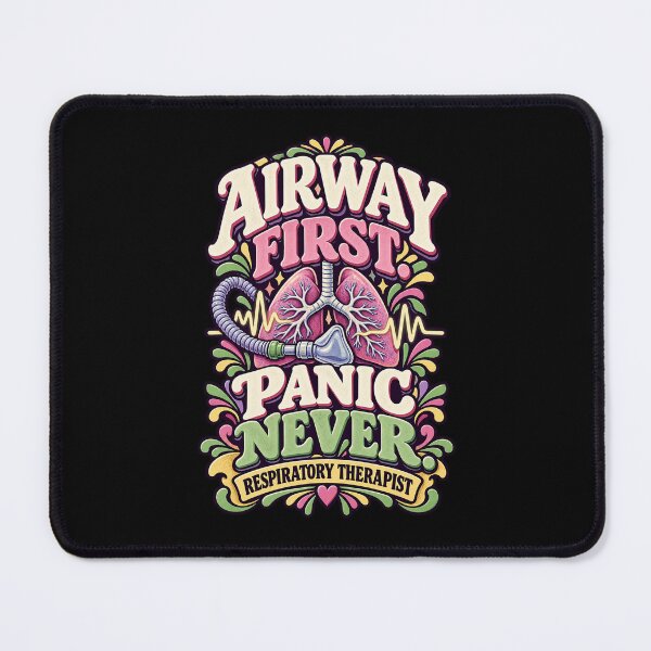 Item preview, Airway First Panic Never Respiratory Therapist designed and sold by MOTIFOLK.