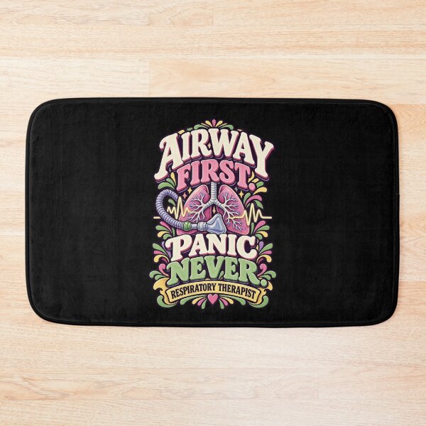 Item preview, Airway First Panic Never Respiratory Therapist designed and sold by MOTIFOLK.
