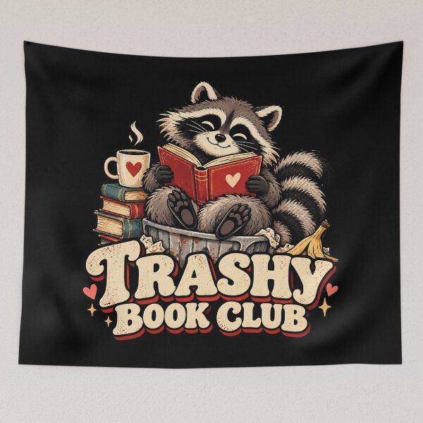Item preview, Trashy Book Club - Reading Raccoon Book Lover designed and sold by sekrecja.