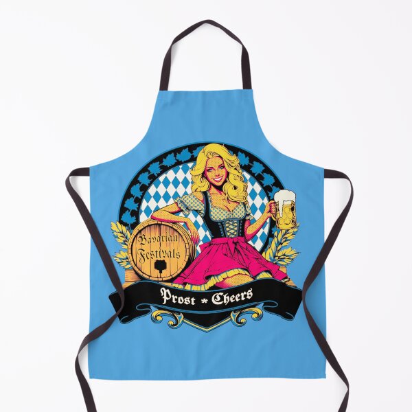 Item preview, A blonde dirndl at a Bavarian church fair with the Bavarian diamond pattern. designed and sold by Segasprojects.