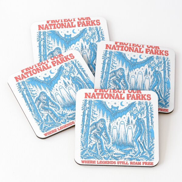 Item preview, Protect Our National Parks Cryptid Wilderness designed and sold by KireVeronica.