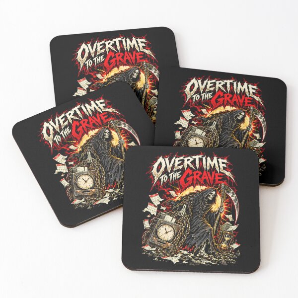 Item preview, Overtime To The Grave Grim Reaper Office Shirt designed and sold by Tong4130.