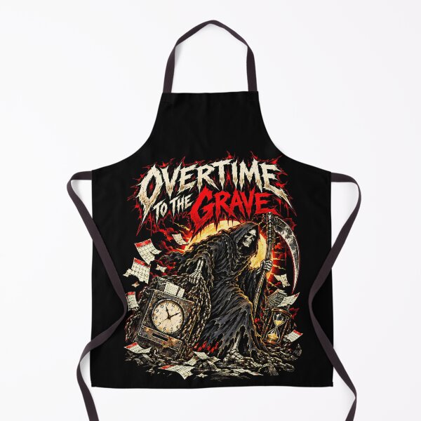 Item preview, Overtime To The Grave Grim Reaper Office Shirt designed and sold by Tong4130.