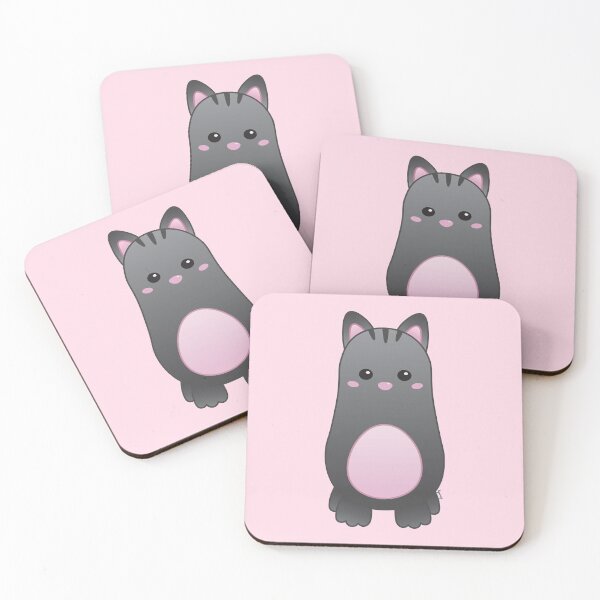 Item preview, Cute Pastel Baby Black Cat - Kawaii Chibi illustration designed and sold by Agamaji.