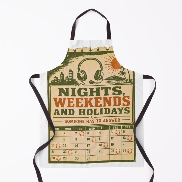 Item preview, Nights Weekends And Holidays Dispatcher Calendar designed and sold by BoosterShop.